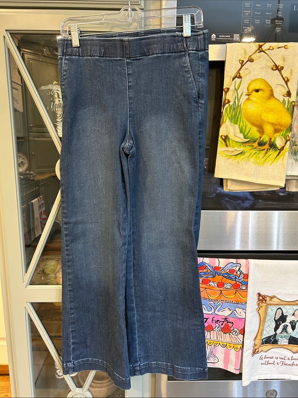 Talbots Pull-On Wide Leg Travel Jeans SP
